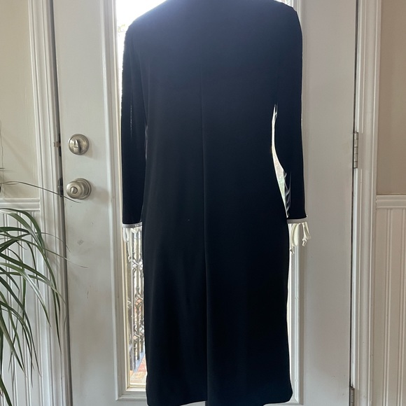 Nick and Nash black dress with white piping and split sleeves size S - Picture 2 of 3
